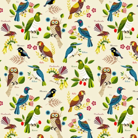 Kiwiana 80630 1 Native Bloom Bird