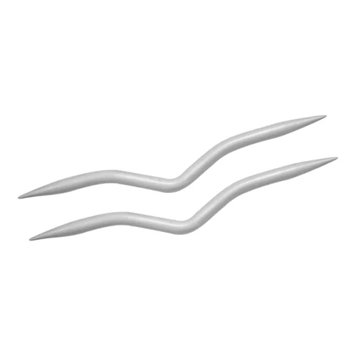 KnitPro Aluminium Cable Needles Large Bent