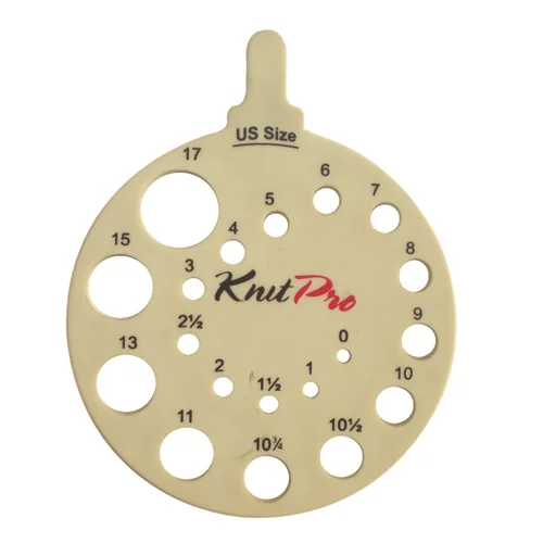 KnitPro Needle View Sizer Round Cream