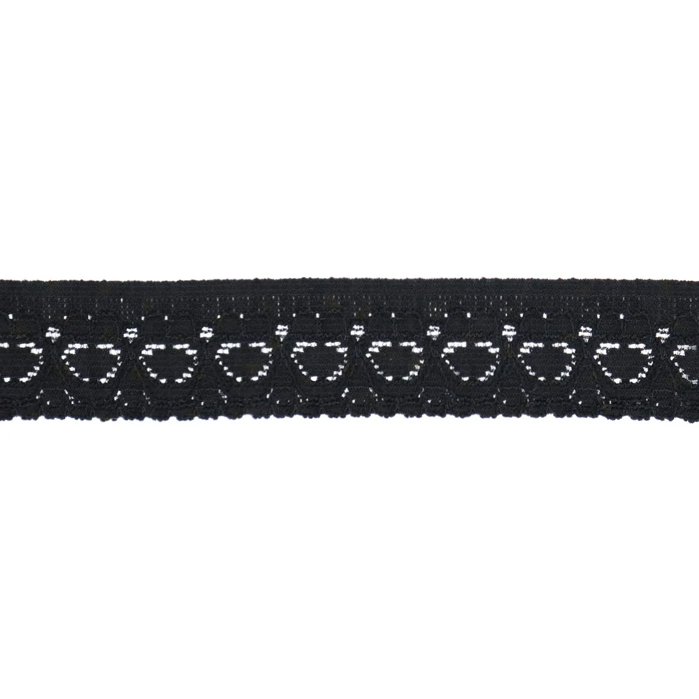 Lace Stretch 30mm Black 64108