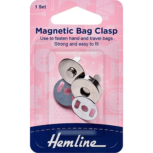 Magnetic Bag Clip Set Silver