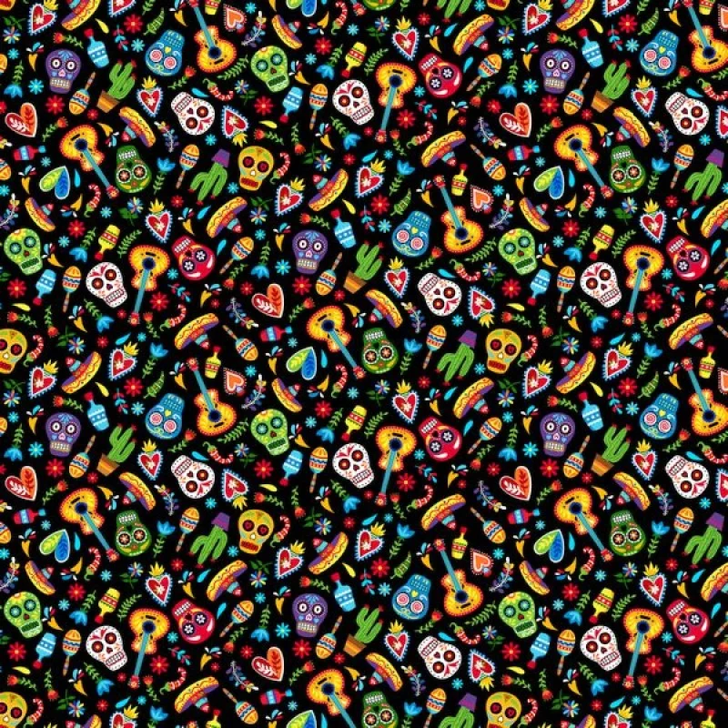 Misc Mini Day Of The Dead Black