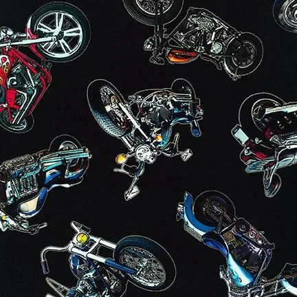 On The Road Black Motorcycle