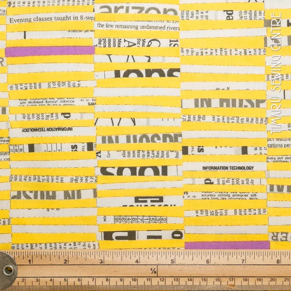 Paint Yellow Newsprint Strip