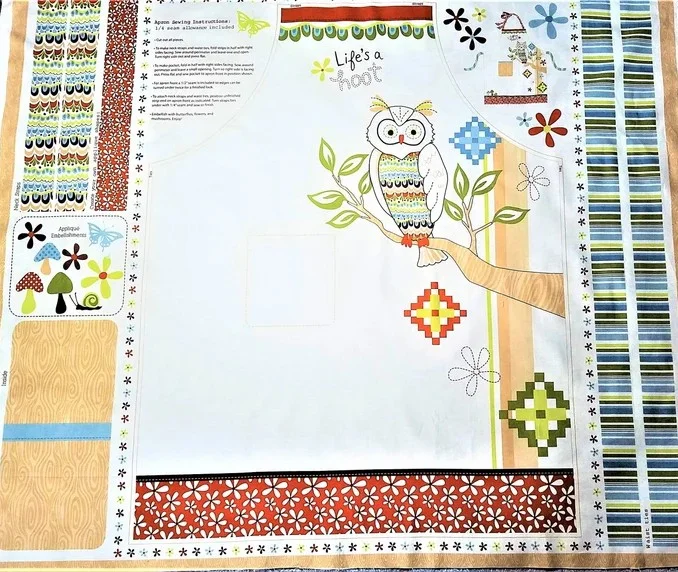 Patchwork Panel Apron Life Is A Hoot