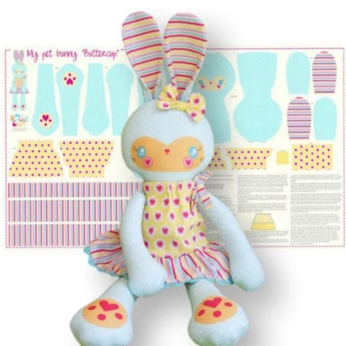 Patchwork Panel Buttercup Bunny Toy