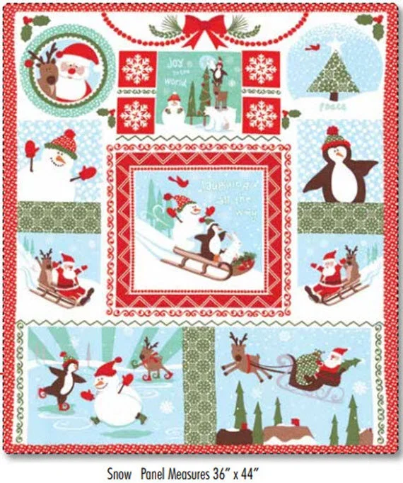 Patchwork Panel Laughing All The Way