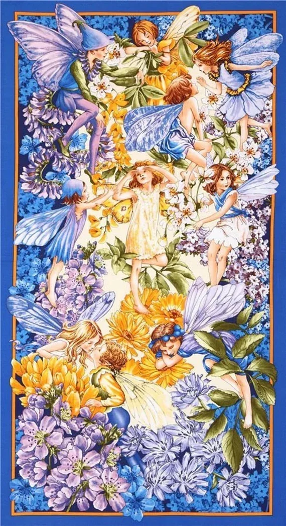 Patchwork Panel Nite Fairies Dawn Till Dusk
