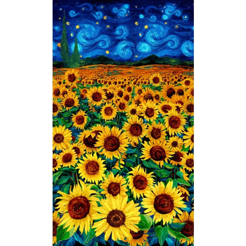 Patchwork Panel Sunflower Fields