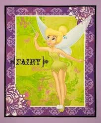 Patchwork Panel Tinkerbell Tink Fairy Charm