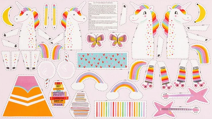 Patchwork Panel Unicorn Toy