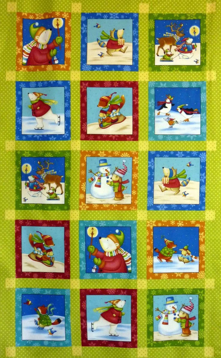 Patchwork Panel Winter Parade Blocks