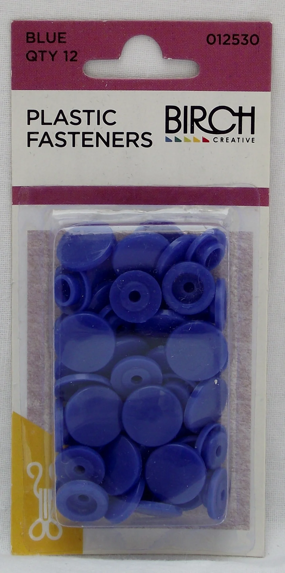 Plastic Fasteners PK 12 Blue