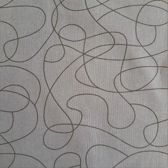 Quilt Backing Squiggle Dark Grey