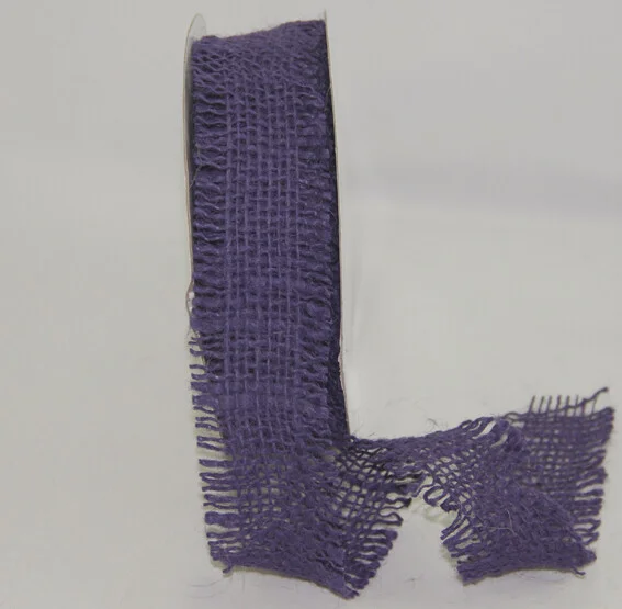 Ribbon Burlap Violet 38mm
