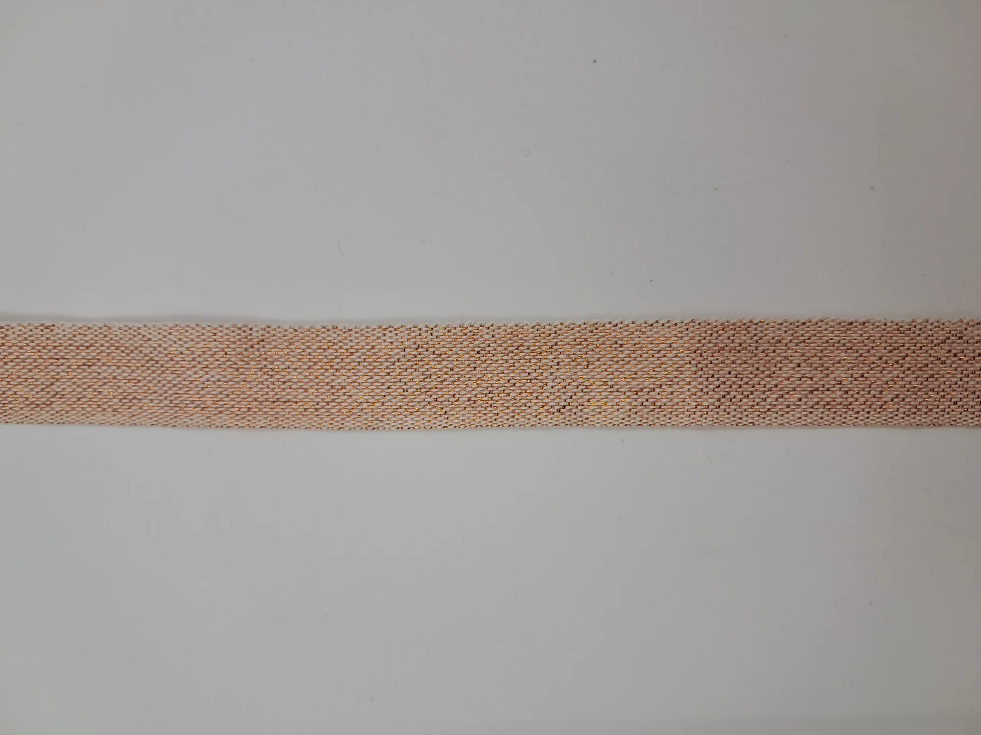 Ribbon Cotton Fleck Copper 15mm