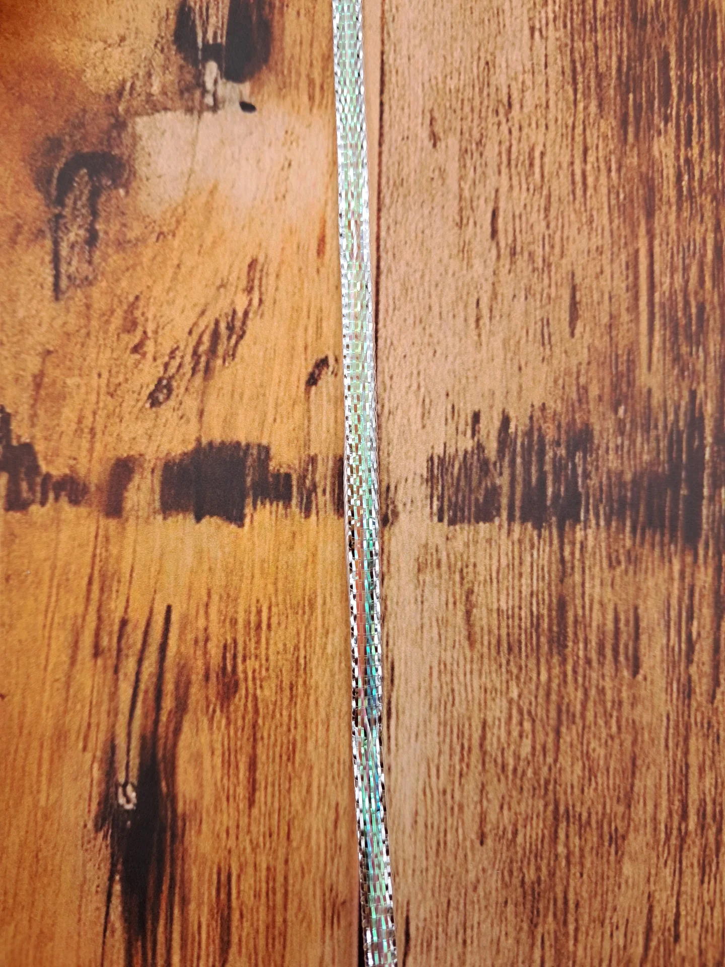Ribbon Pull Bow Silver Wht 4mm