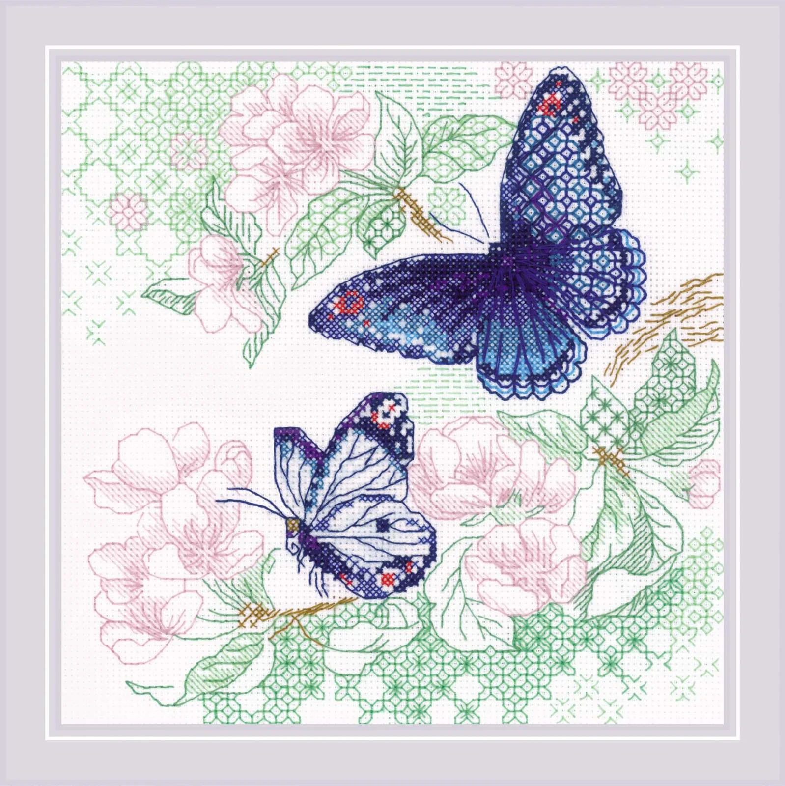 Riolis Cross Stitch 1946 The Lightness of Spring Butterflies