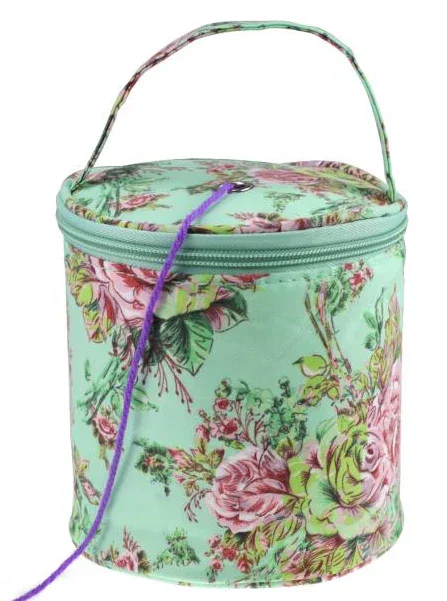 Round Knitting Yarn Bag Pink