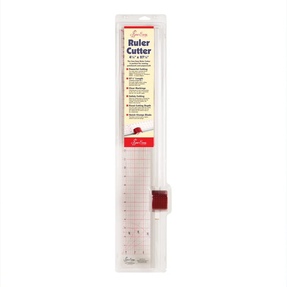 Ruler Cutter Sew Easy Red