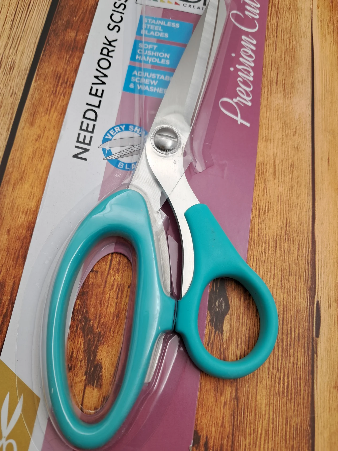 Scissor Birch 210mm Light Teal Handle