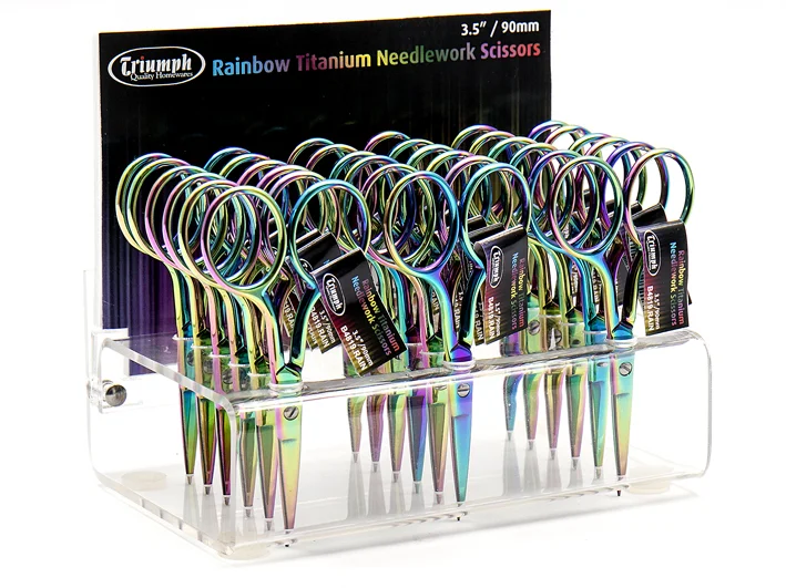 Scissors Rainbow Titanium 3.5 Inch