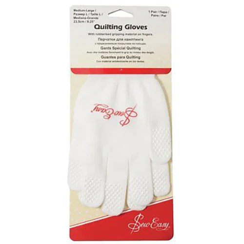 Sew Easy Quilting Gloves White