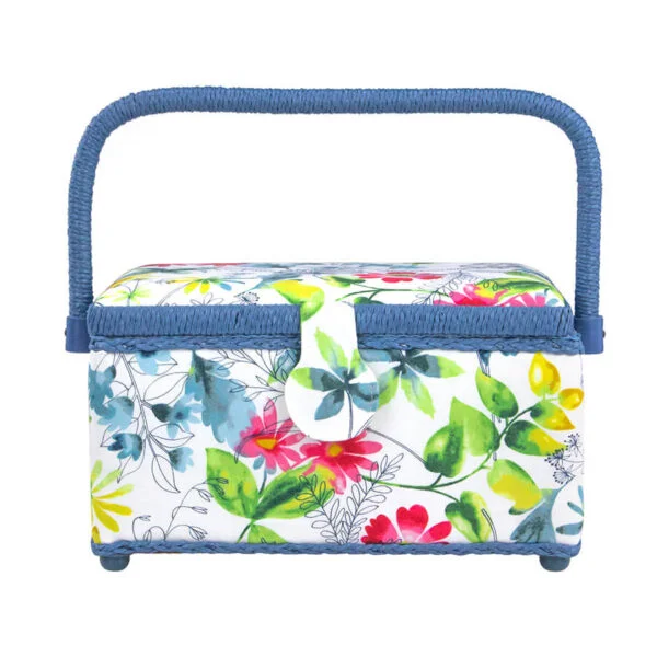 Sewing Basket Floral Burst