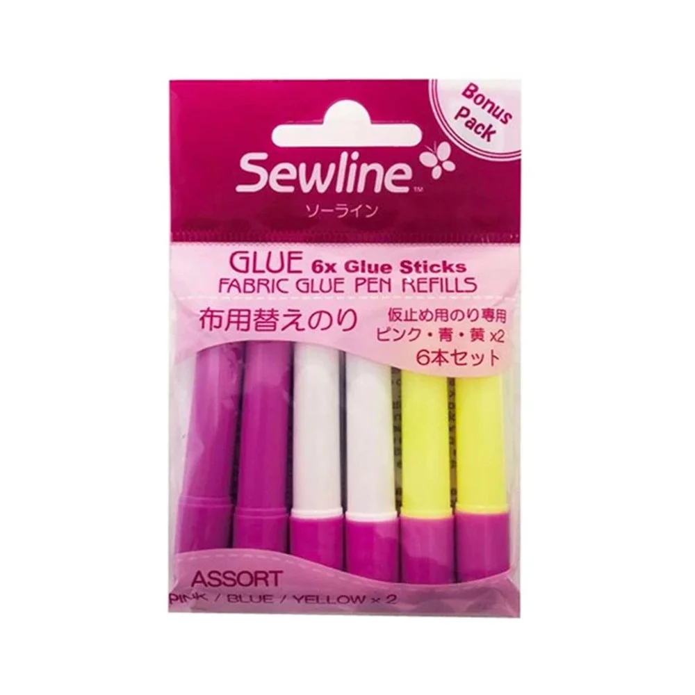 Sewline Glue Refill 6 Pack Multi
