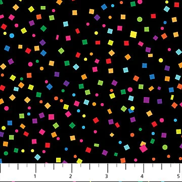 Shapes Confetta Hooray Black