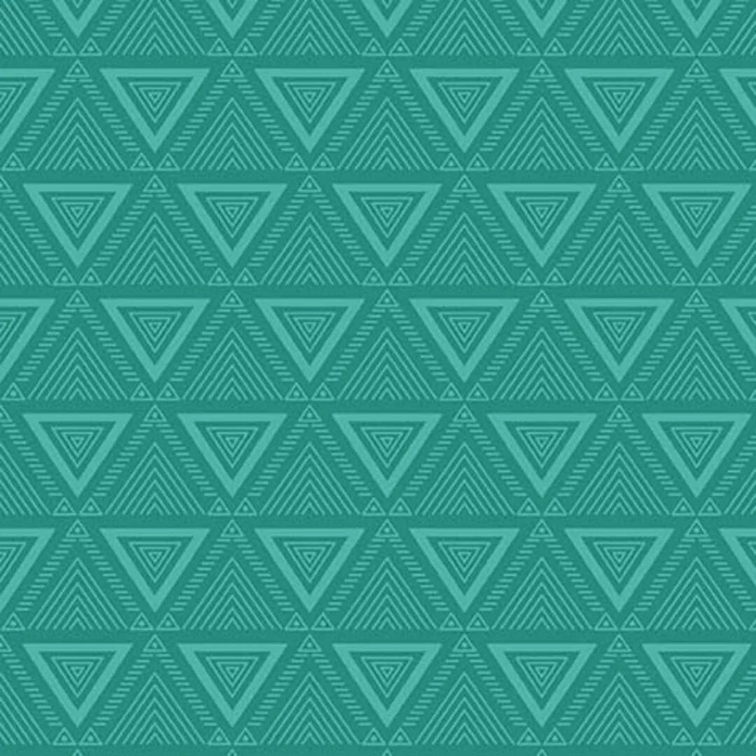 Shapes Living Wild Teal Triangles