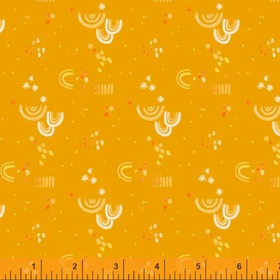 Shapes Rainbows On Golden Yellow