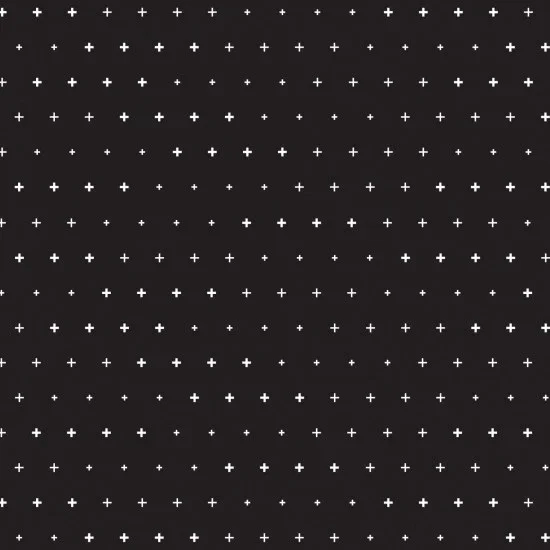 Shapes Simply Black White Cross