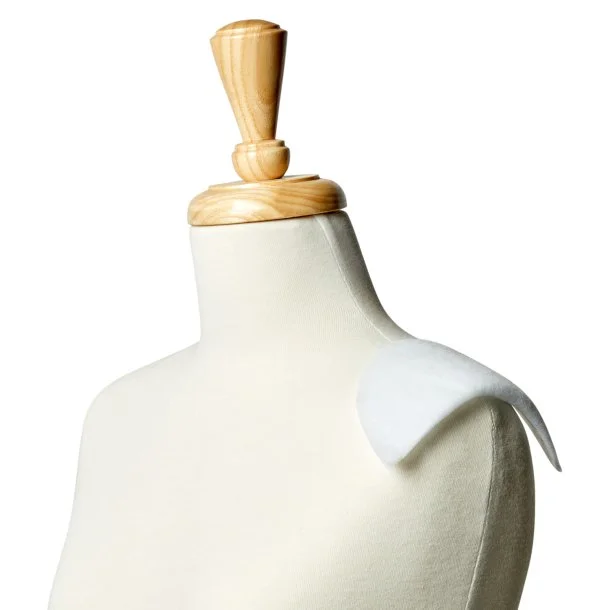 Shoulder Pads White Small Uncovered