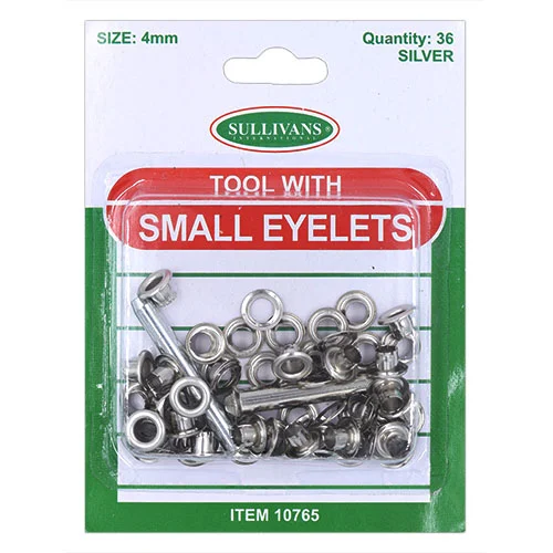 Small Eyelet Pack Silver 4mm