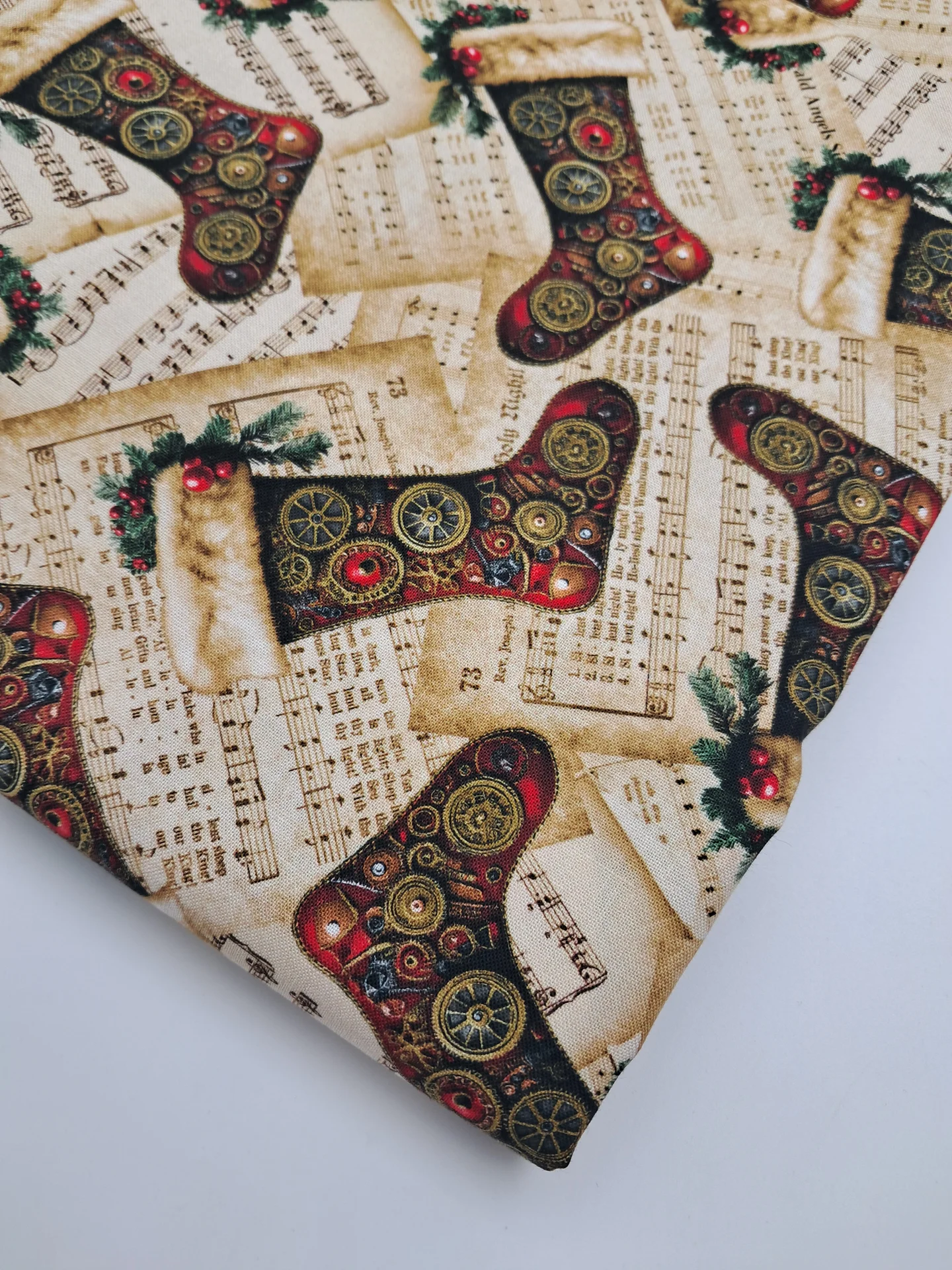 Steampunk Xmas Sheet Music Stockings