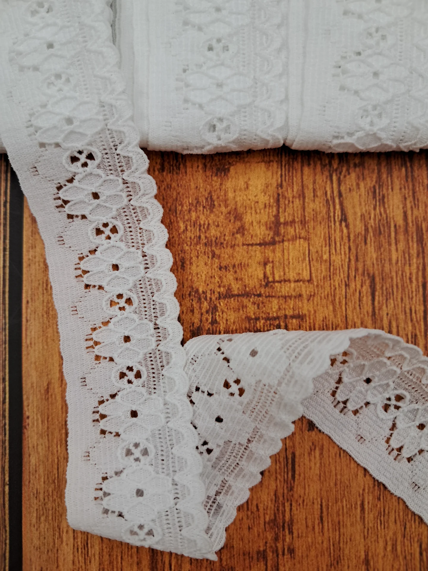 Stretch Lace 25mm White NL 893