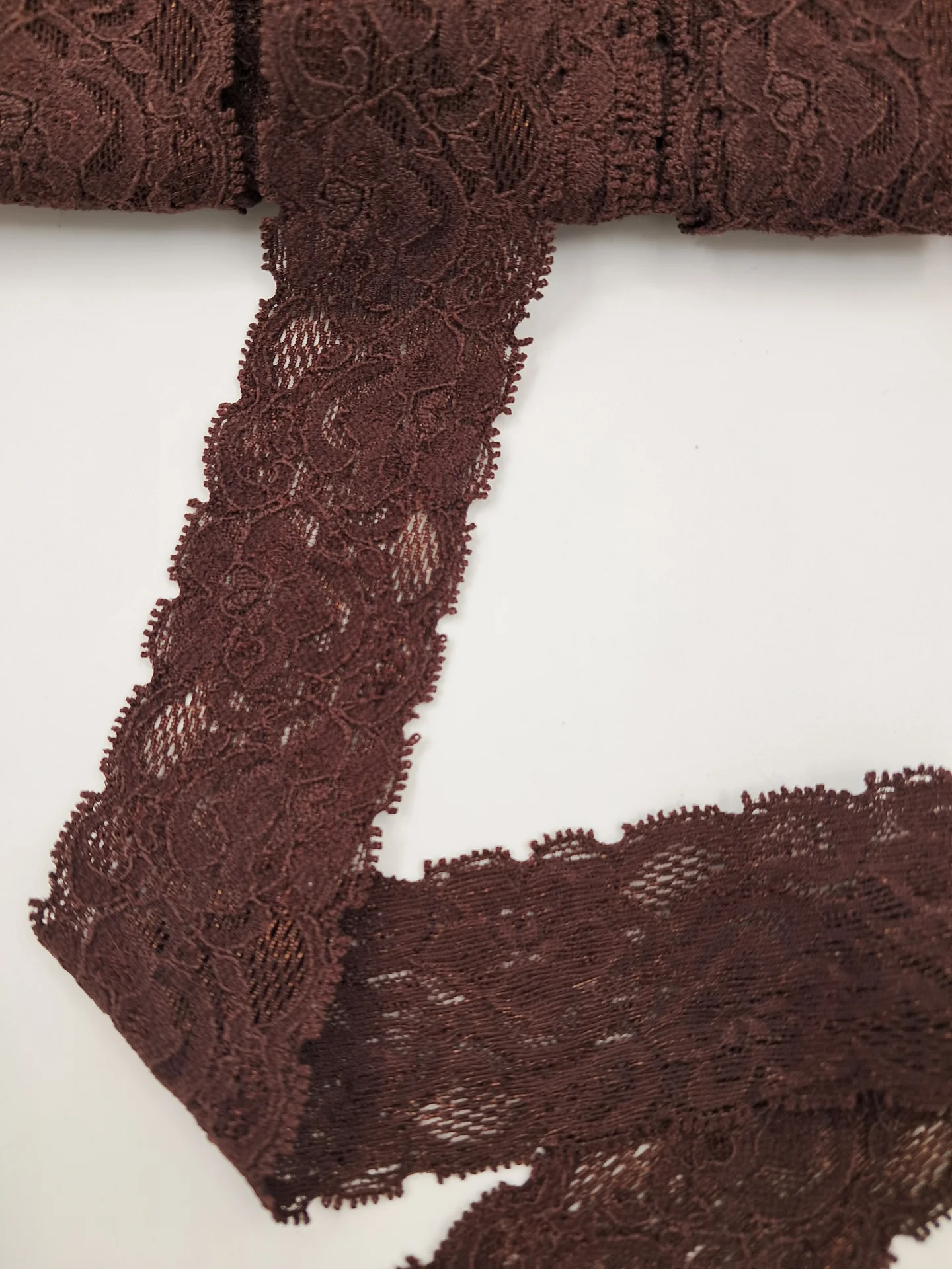 Stretch Lace 35mm Brown NL 480