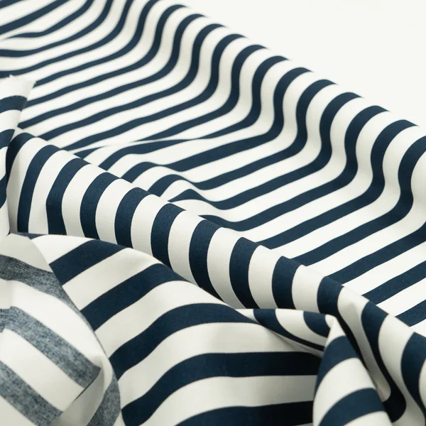 Stripe Cotton Navy/white
