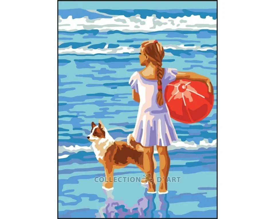 Tapestry Canvas 322 Girl At Beach