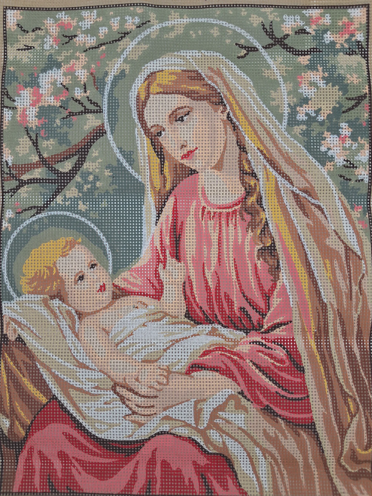 Tapestry Canvas Madonna With Child