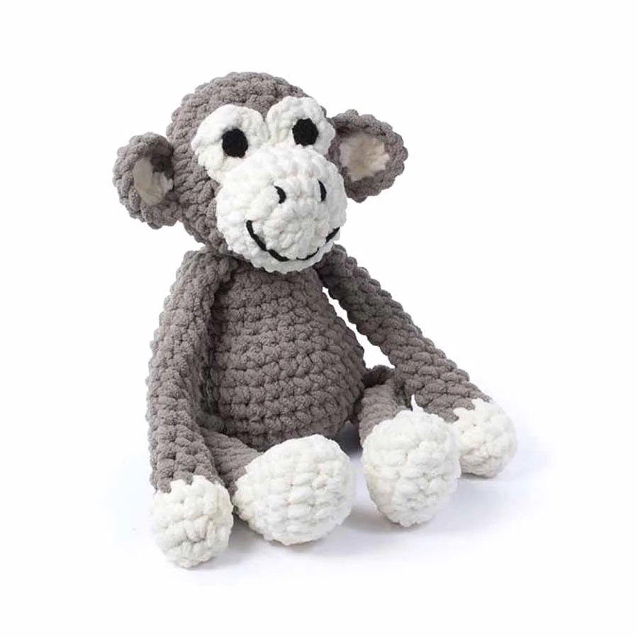 The Knitty Critters Collection Crochet Kit Charlie Chimp