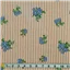 Fabric Pansy Print Stripe - photo 1