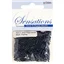 Beads Bugle Glass 6mm Black A 49