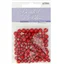 Beads Plastic Pearl 4- 6mm Red