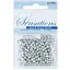 Beads Glass Seed 3.6mm Met Silver