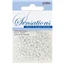 Beads Glass Seed 3.6mm Solid Wht