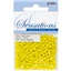 Beads Glass Seed 3.6mm Solid Yellow