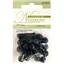 Bead Wood Round 12mm Black