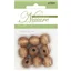 Bead Wood Round 18mm Walnut